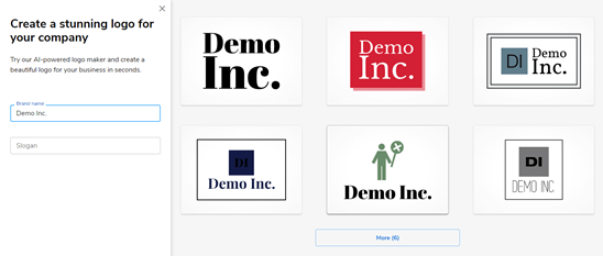 Seis logotipos creados por el creador de logotipos de Constant Contact