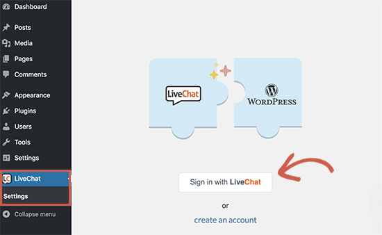 Conecta el chat en vivo a tu sitio de WordPress