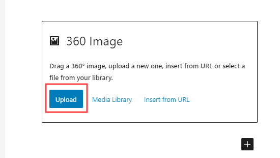 Subir una imagen de 360 grados a WordPress