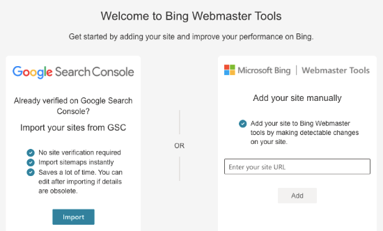 Crear una cuenta en las Herramientas para webmasters de Bing