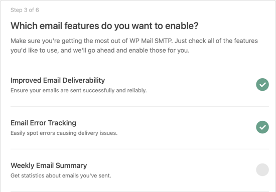 Habilitar las funciones de correo SMTP de WP Mail