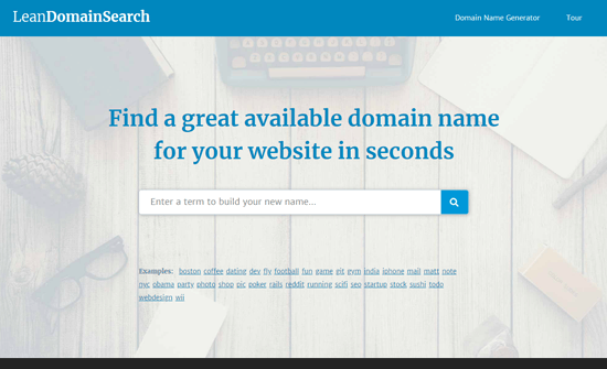 Búsqueda de dominios - Generador de nombres de dominio para blogs