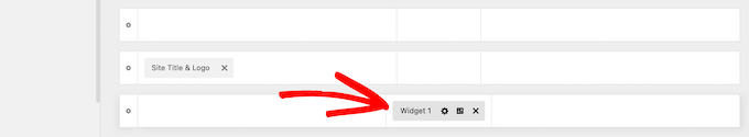 Haz clic en la caja del widget 1