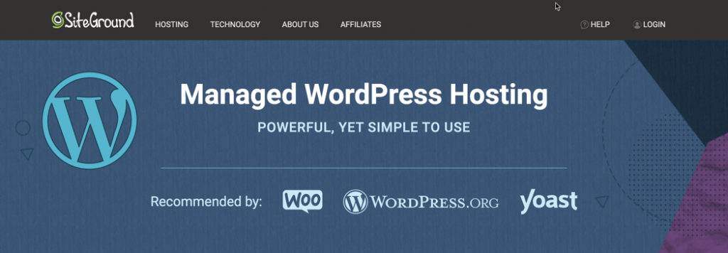 Alojamiento de WordPress de SiteGround