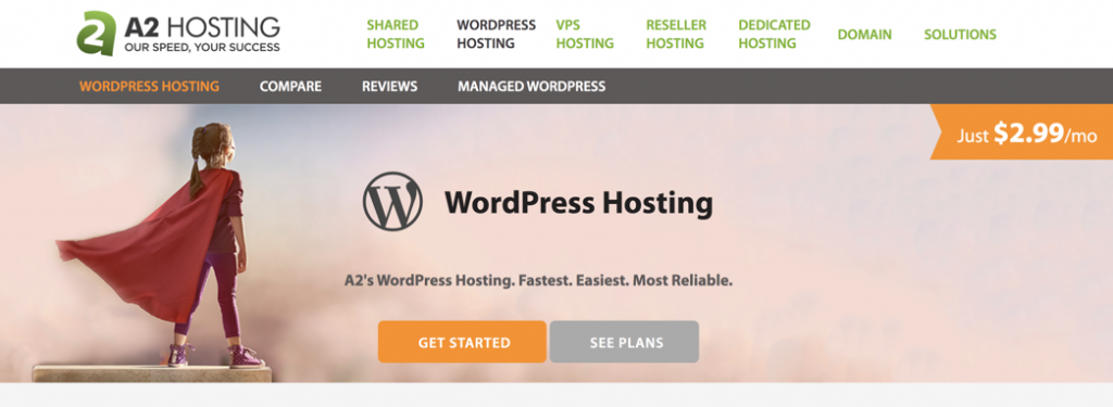 A2hosting Alojamiento de WordPress