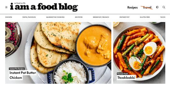 soy un blog de comida
