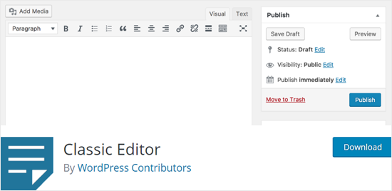 Plugin de WordPress para el Editor Clásico