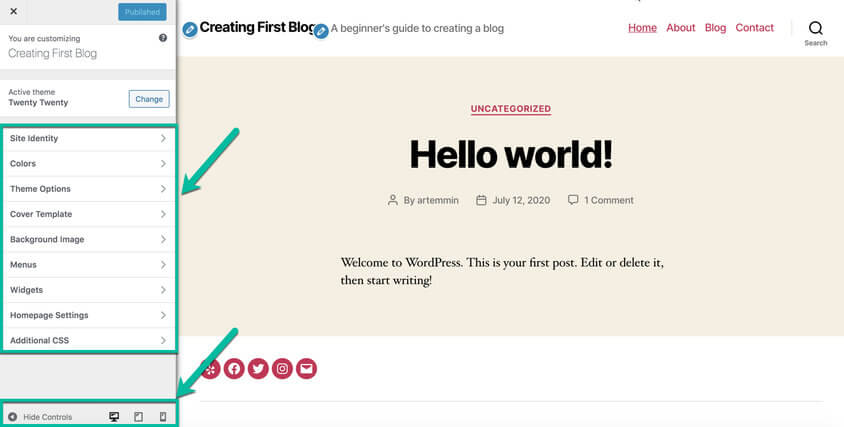 wordpress modificando tu sitio web