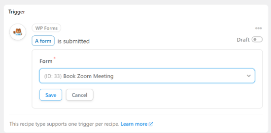 Selecciona tu forma de reunión de Zoom