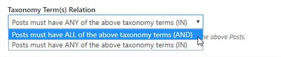 Relación de términos taxonómicos