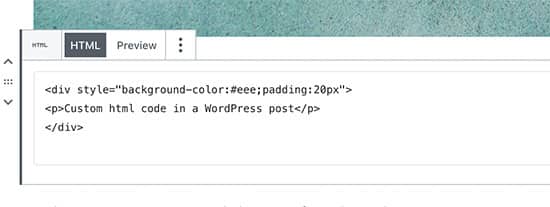 Añadir HTML personalizado en una entrada de WordPress