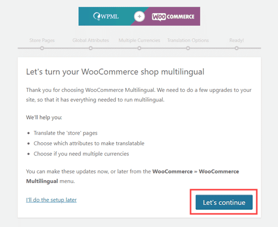 Cómo empezar con la configuración de WPML WooCommerce