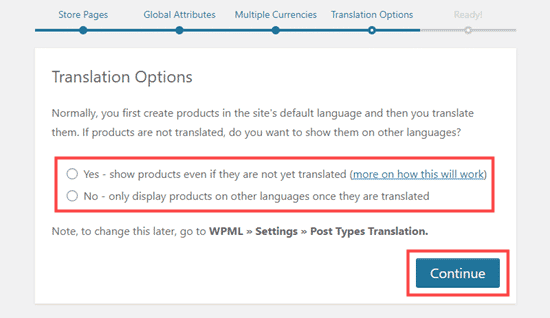 Seleccionar si los productos deben mostrarse o no sin traducción
