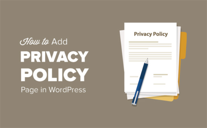 Cómo añadir una política de privacidad en WordPress