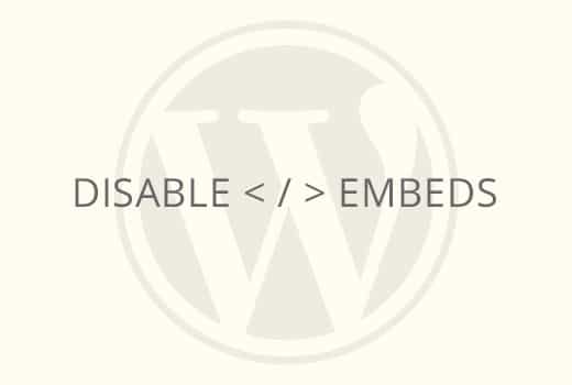 Cómo desactivar Post oEmbed en tu sitio de WordPress