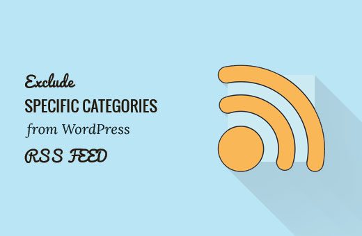 excluir categoría excluir categoría específica feed RSS