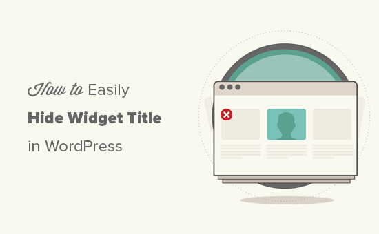 Ocultar el título del widget en WordPress