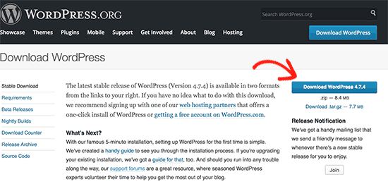 Descargar WordPress