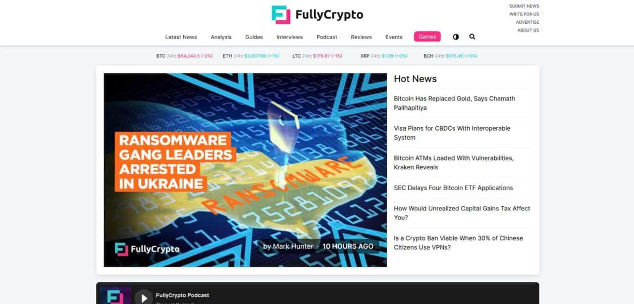 Página web de FullyCrypto
