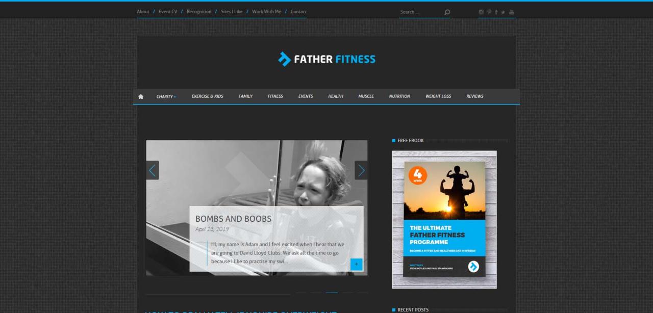 Página web de Father Fitness