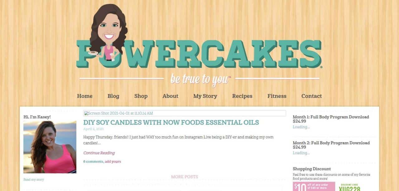 Página web de Powercakes