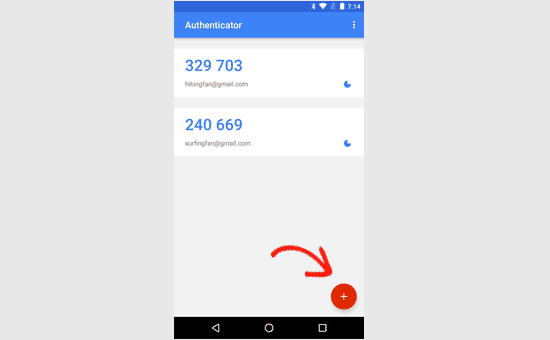Google Authenticator añadir nueva cuenta
