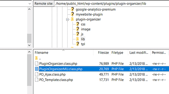 Copiar el archivo del plugin MU