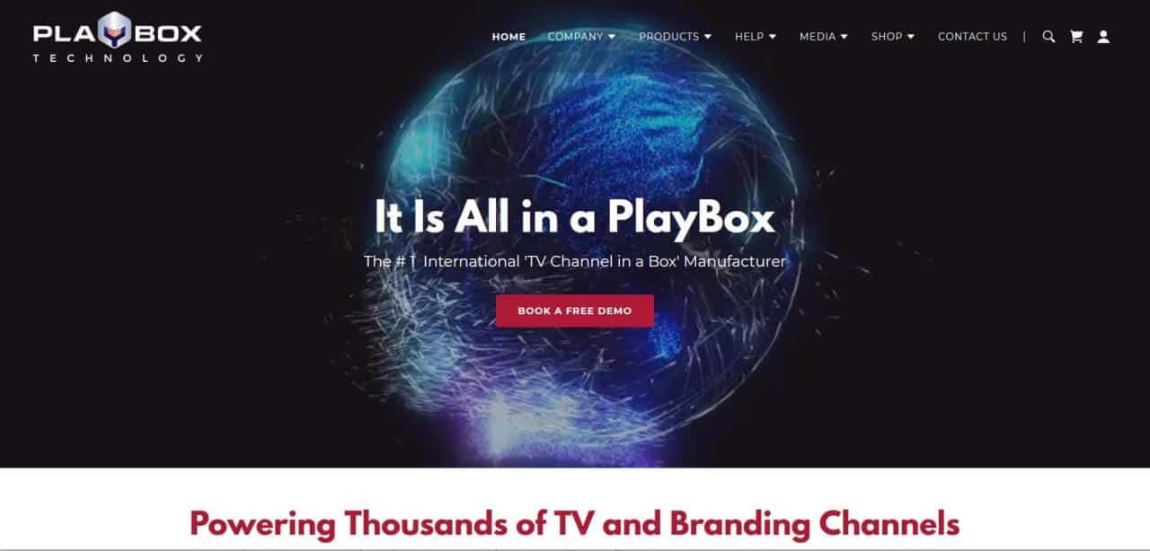 Página web de Playbox Technology