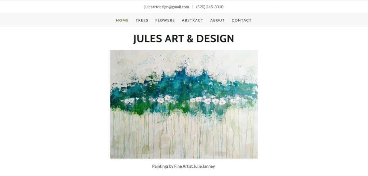 Página de Jules Art & Design
