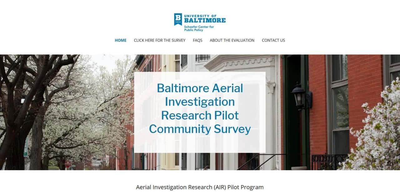 Página web del Centro Schaefer de la Universidad de Baltimore para Políticas Públicas