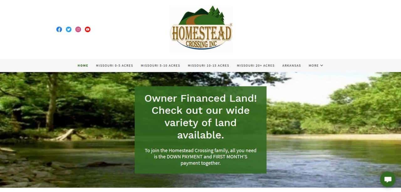 Página web de Homestead Crossing Inc