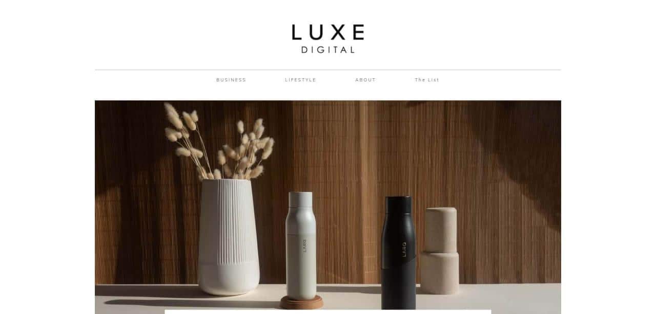 Página de Luxe Digital