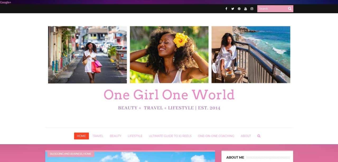 Página web de One Girl One World