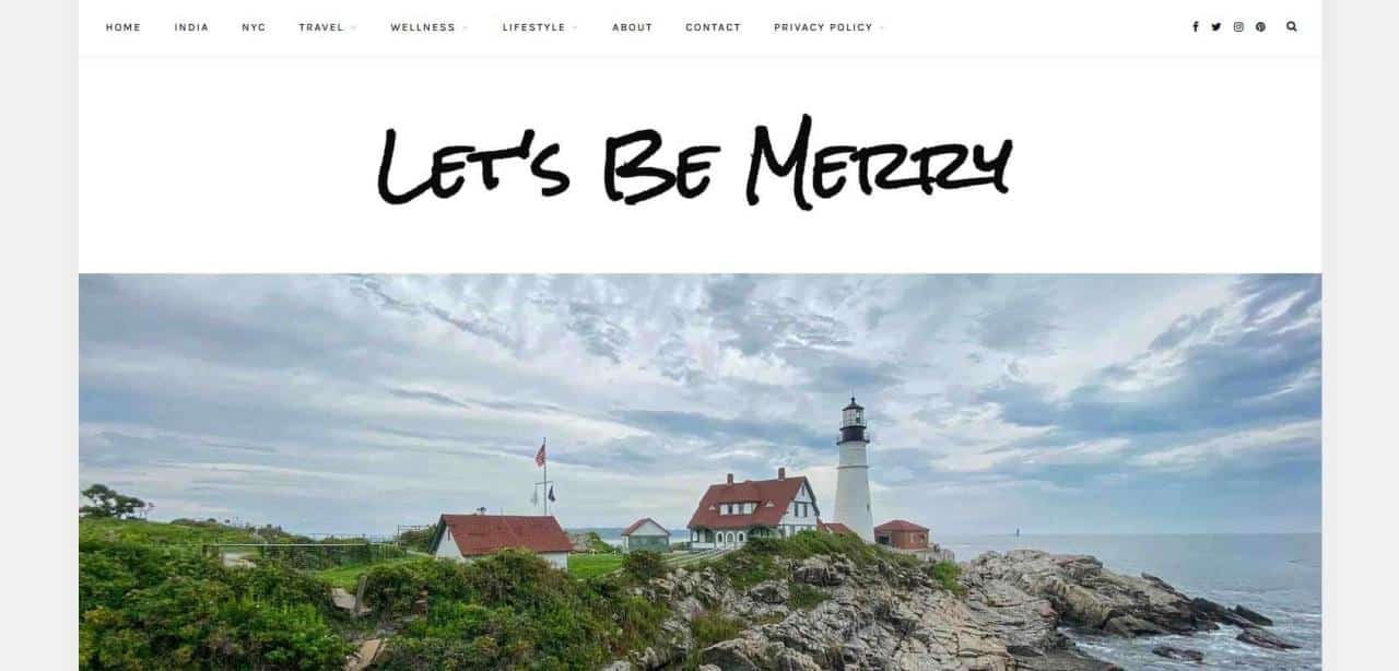 Página web de Let's Be Merry