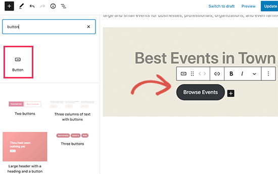 Añadir botones en WordPress