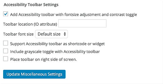 Añadir una barra de herramientas de accesibilidad en WordPress