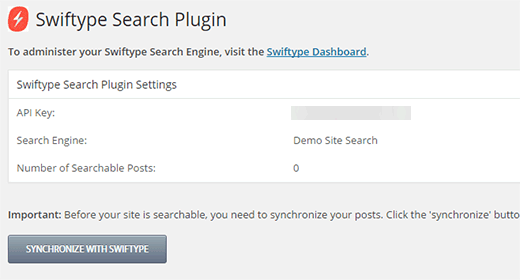 Sincronizar la búsqueda para indexar tu contenido