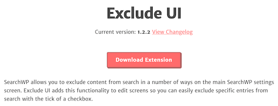 SearchWP excluye la extensión de la UI
