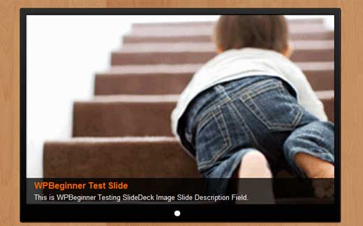 Ejemplo de tipo de diapositiva de imagen de SlideDeck