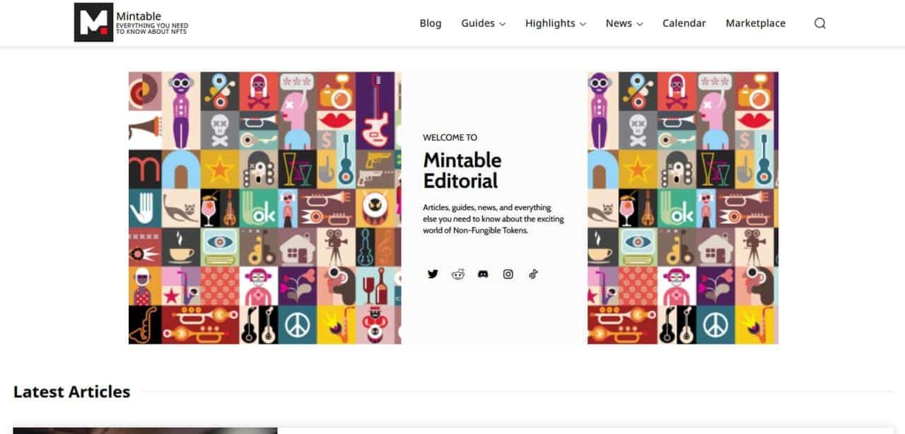 Página web de Mintable