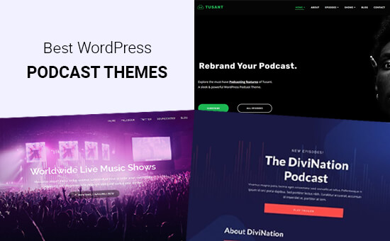 Los mejores temas de WordPress para podcasters