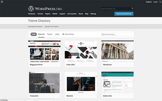 Temas de WordPress.org