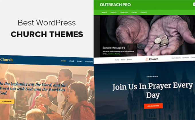 Los mejores temas de WordPress para iglesias