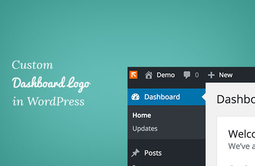 Logotipo del panel de control personalizado en WordPress