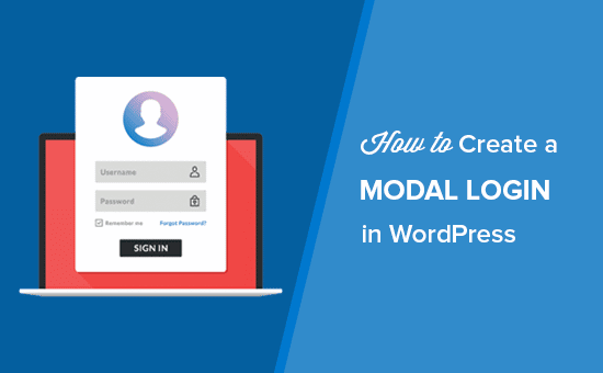 Cómo crear un inicio de sesión modal en WordPress