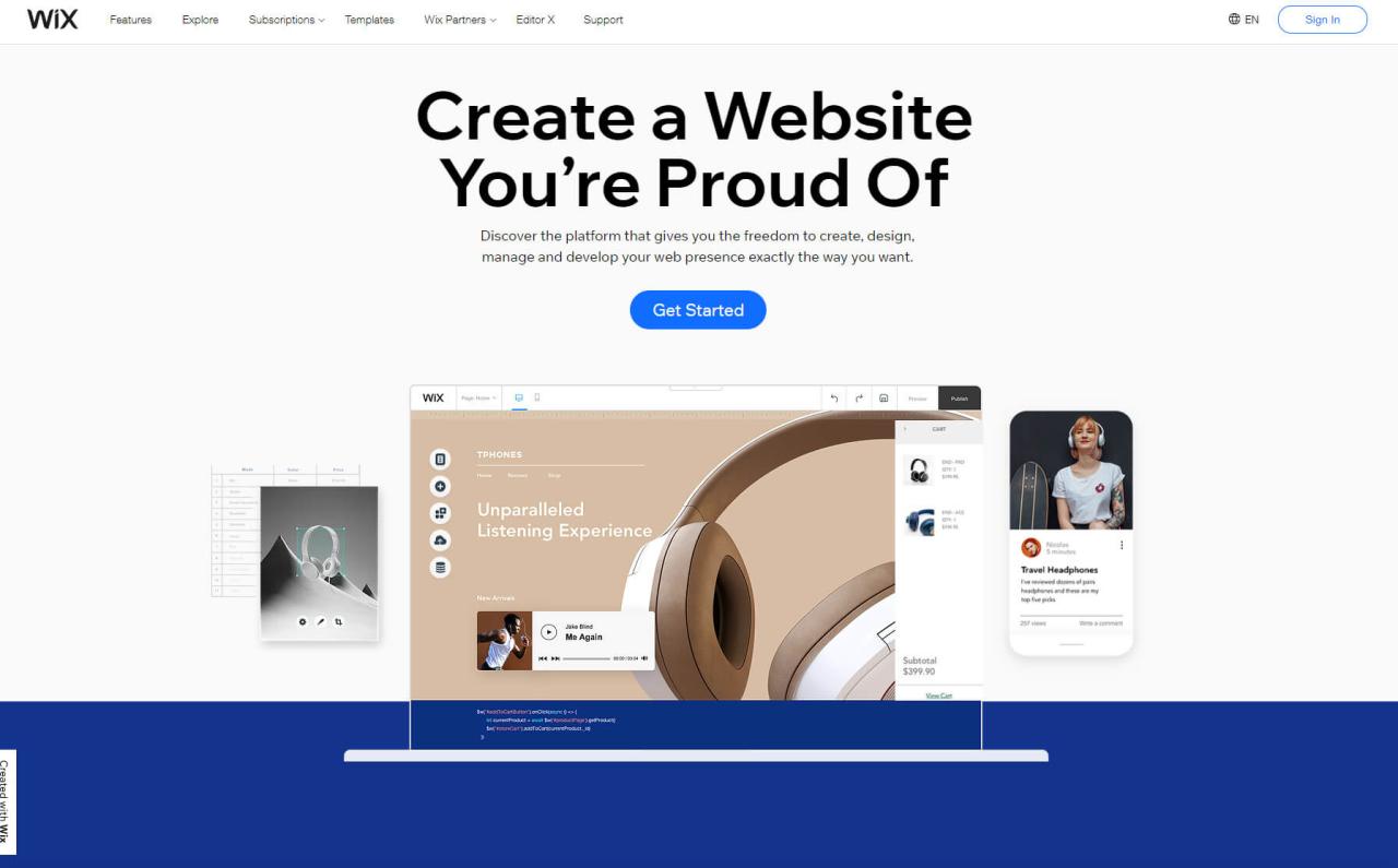 Crear un sitio web