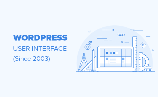 Evolución de la interfaz de usuario de WordPress desde 2003