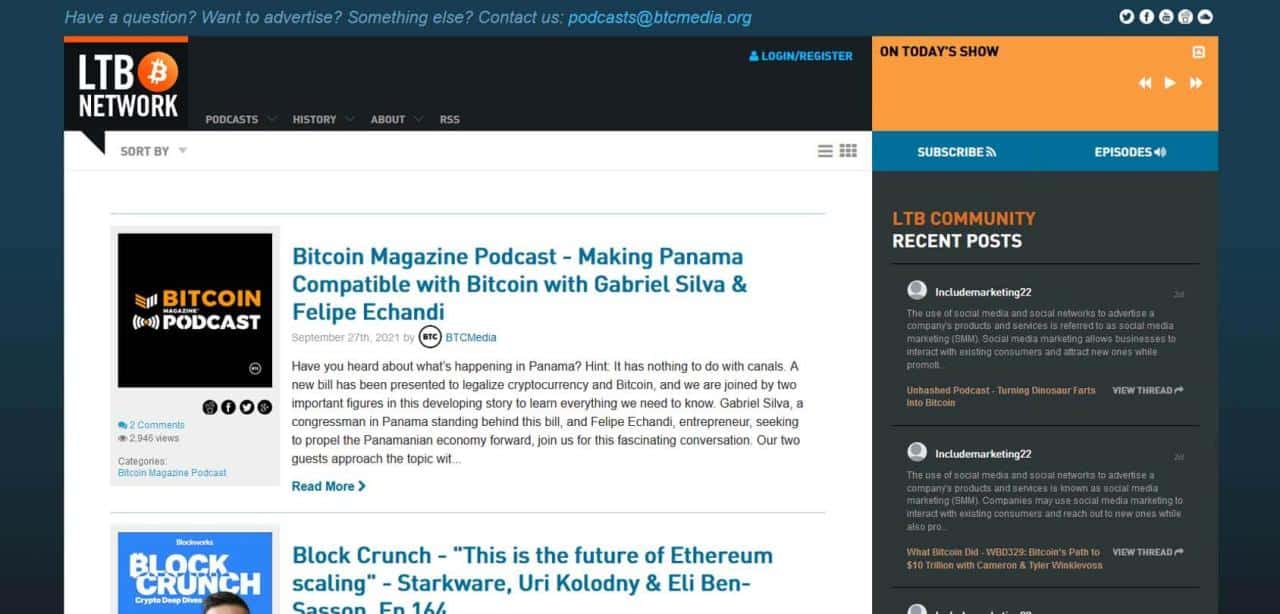 Página web de Hablemos de Bitcoin