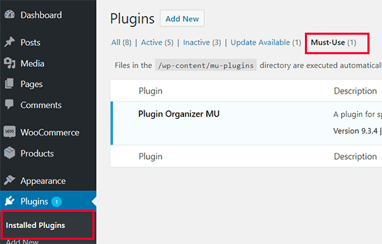 Debe utilizar los plugins instalados en WordPress