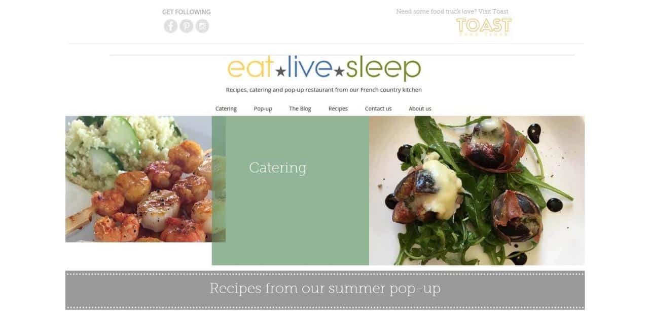 Página de Eat Live Sleep